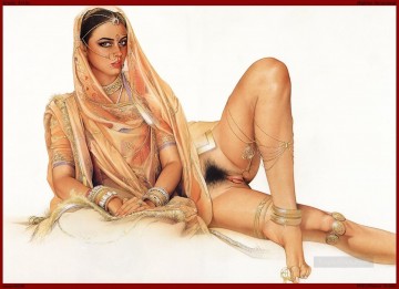 India erótica dama sexy desnuda Pinturas al óleo